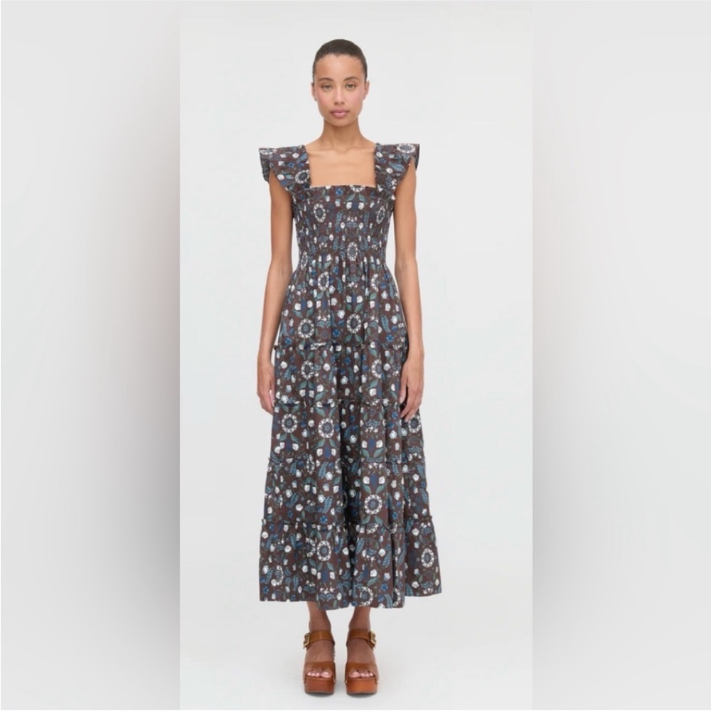 ISO Hill House Swedish Floral Maxi Nap Dress